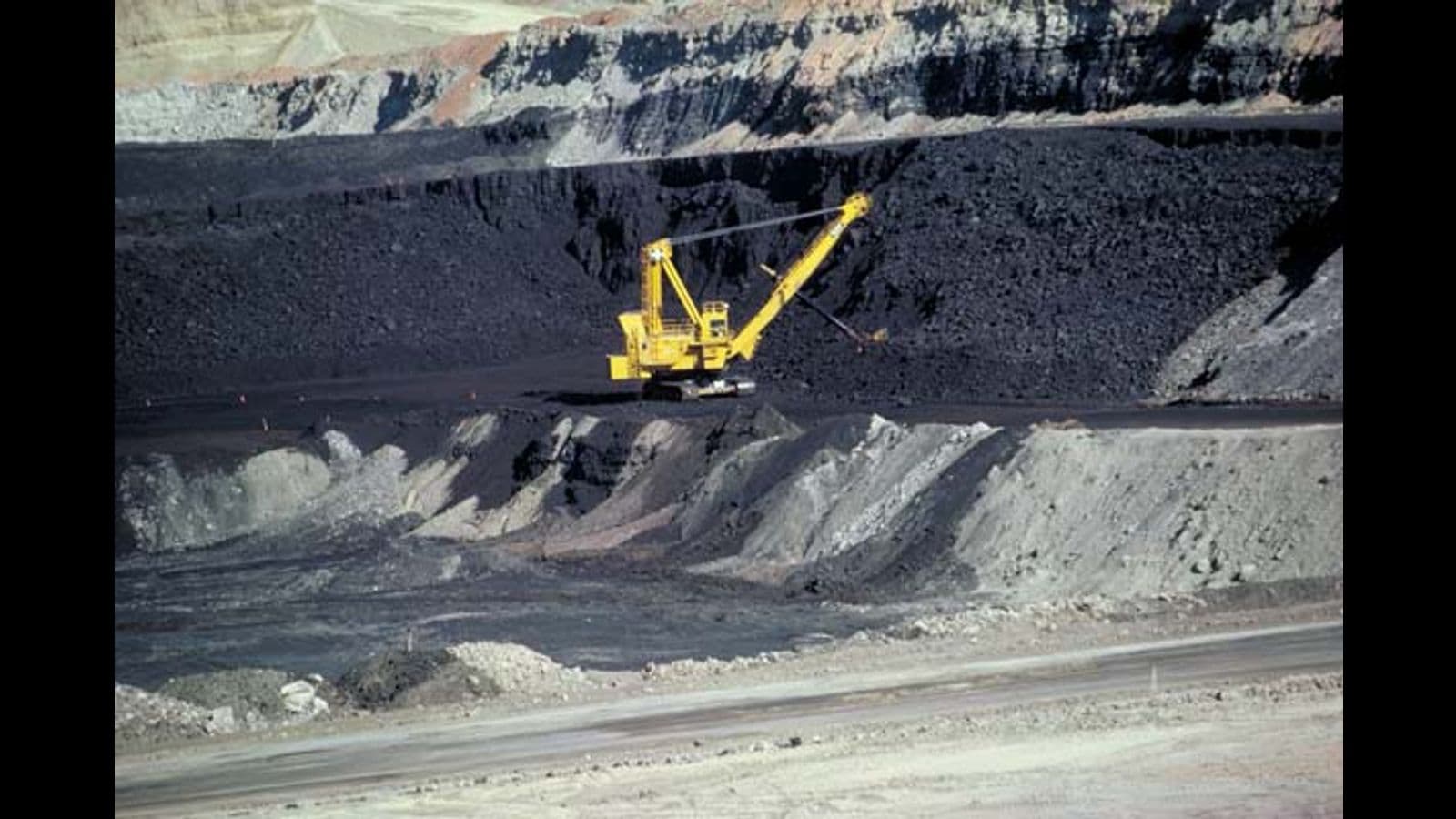 Surface coal mining in Wyoming.