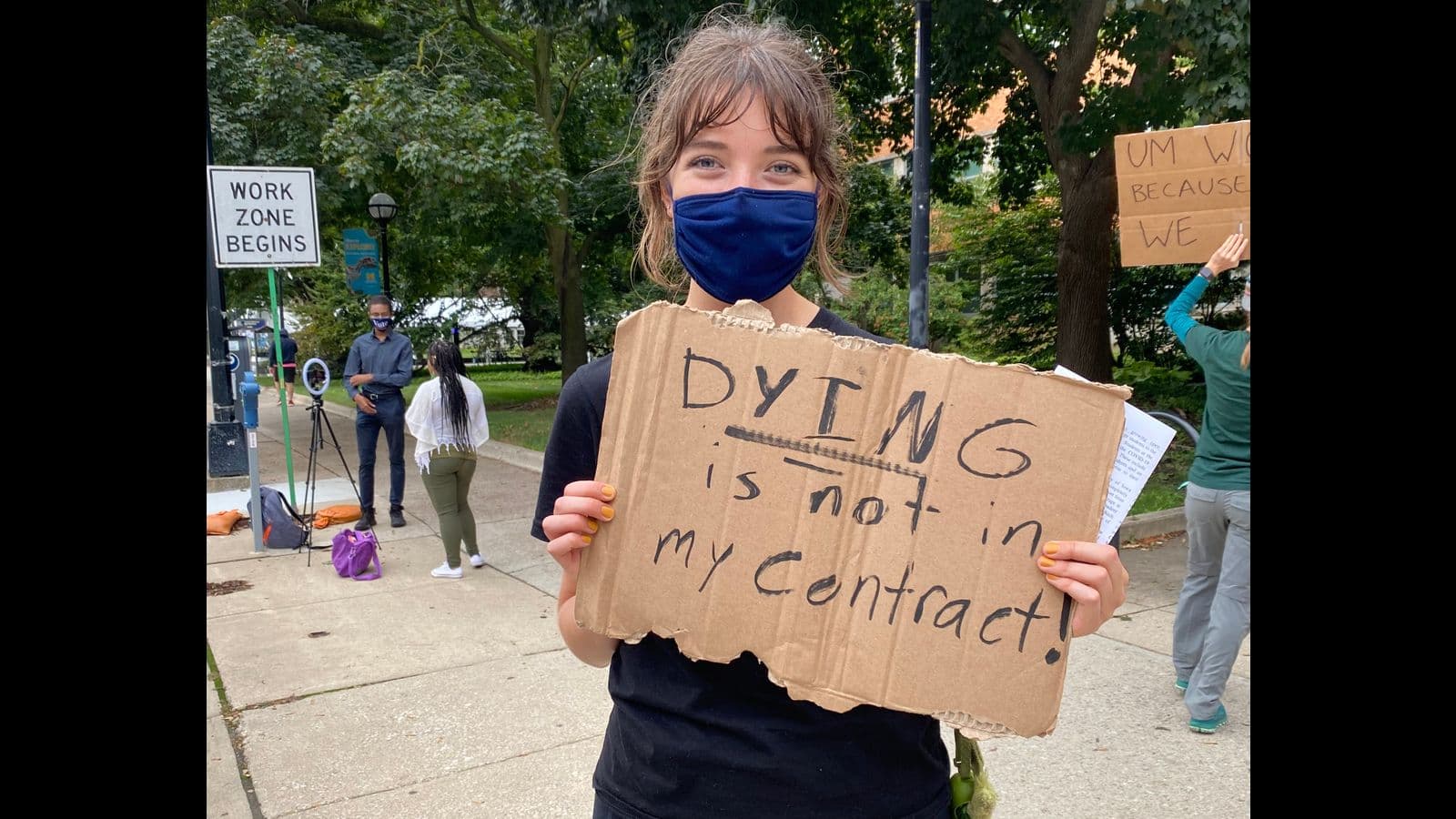 University of Michigan academic workers struck in September 2020 to prevent their exposure to COVID-19 