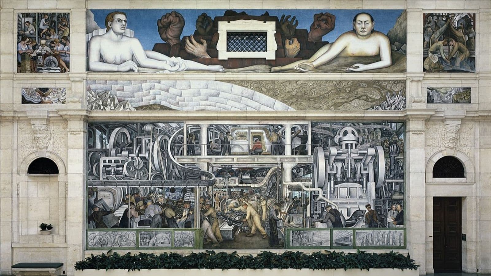 Detroit Industry, South Wall, Detroit Industry of the Arts, by Diego Rivera.  