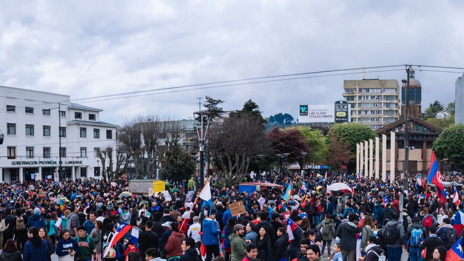Chilean Protests 2019 in Puerto Montt (North Patagonia)
