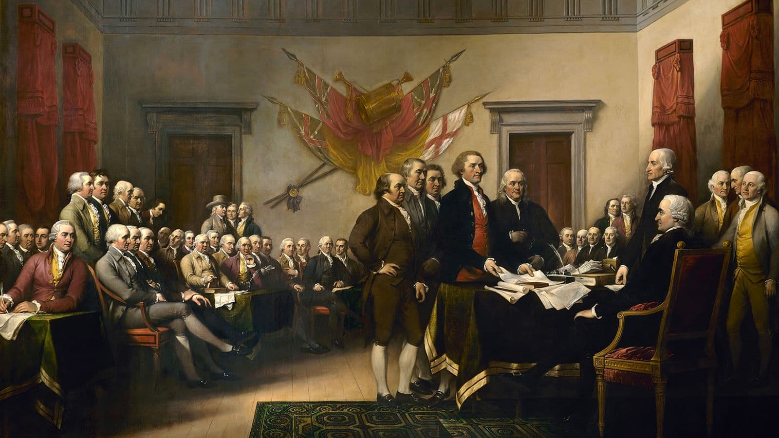 John Trumball’s painting Declaration of Independence